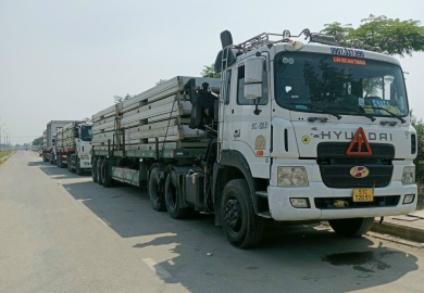 Dich vụ vận chuyển khung nhà tiền chế